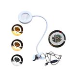 Upway 5x Cam Büyüteçli Led Masa Lambası - 3 Renk Modlu Tamir Ve Hobi Lambası Beyaz