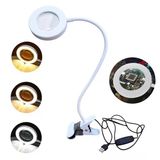 Upway 5X Cam Büyüteçli Led Masa Lambası - 3 Renk Modlu Tamir Ve Hobi Lambası