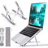 Upway 6 Ayarlanabilir Kademeli Masaüstü Alüminyum Ergonomik Kaydırmaz Macbook Notebook Standı - Gri