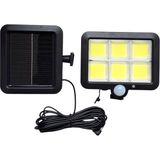Upway Güneş Enerjili Sensörlü 800 Lm 120 LED Lamba - Iç ve Dış Mekan Solar Aydınlatma - Siyah