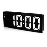 Upway HD LED Ekranlı Aynalı Tarih Termometre Alarm Hediyelik Dijital Masa Saati