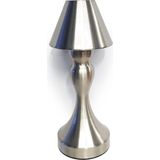 Upway Sarjlı Ayarlanabilir Işıklı 3 Modlu Retro Silver Metal Dokunmatik Fonksiyonel Masa Lambası - Gümüş