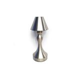 Upway Sarjlı Ayarlanabilir Işıklı 3 Modlu Retro Silver Metal Dokunmatik Fonksiyonel Masa Lambası