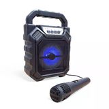 Upway Şarjlı Mikrofonlu Led Işıklı Bluetooth Hoparlör - Usb-Aux-Tf Kart-Fm Radyo