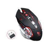 UpWay TW-Q13 2400 DPI Sessiz Kablosuz RGB Oyuncu Mouse siyah