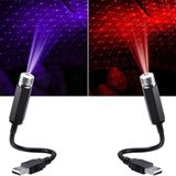 Upway USB Yıldızlı Dekoratif LED Işık Araç Içi Oda Mekan Süsleme Gece Lambası - Mor