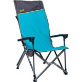 Uquip Barry Xxl Yüksek Konforlu Katlanır Kamp Sandalyesi - 70 x 110 x 86 cm - Mavi - Gri