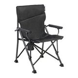 Uquip Roxy Comfort+ Black Edition Yüksek Konforlu Katlanır Kamp Sandalyesi Siyah