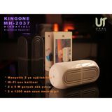Ural Teknik Kingone MH-2037 Hi-Fi 2 Si 1 Arada Tws Mınatıslı Kamp Piknik Bilgisayar Ofis Bluetooth Hoparlör - Beyaz