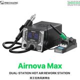 Ural Teknik Mechanıc Airnova Max Çift Istasyon Sıcak Hava ve Havya Pcb Anakart Lehimleme Istasyonu
