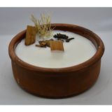 Urania Candle Urania Doğal Sandal Ağacı- Lavanta- Kahve- Tarçın ve Amber Kokusu %100 Doğal Soya Mum Doğal Güveç Aromaterapi Mum Dekoratif Mum Vegan - TARÇIN