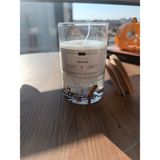 Urania Candle Urania | Doğal Tarçın Kokusu | %100 Doğal Soya Mum | Bambu Kapaklı Cam Kavanoz | Vegan|bambu - TARÇIN PARÇACIKLI SOYA MUM