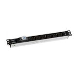 Uranium 19" 1u 6 Li Sigortali Aluminyum Rackmount Grup Priz Pdu - Tek Seçenek
