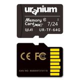 Uranium 64 GB UR-TF-64G microSD Card U3 7/24 100/40 MB/s Industrial Hafıza Kartı