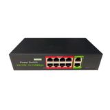 Uranium NS106URN0009 POE-8002-96W 8 PORT 10/100 + 2 Port 10/100 RJ45 Uplink POE Switch Realtek Chipset