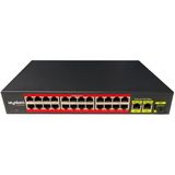 Uranıum Poe-2421Sfp-300W 24 Port 10/100+2X Gıgabıt Uplınk +1Xsfp 250 Metre Poe Rackmount Swıtch (Realtek Chıpset)