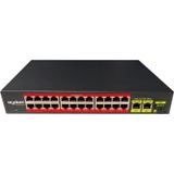 Uranium Uranıum Poe-2421sfp-300w 24 Port 10/100+2x Gıgabıt Uplınk +1xsfp 250 Metre Poe Rackmount Swıtch (rea