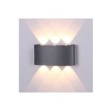Uranüs Antrasit Kasa 10 Watt Gün Işığı İç Dış Mekan Dekoratif Led Aplik