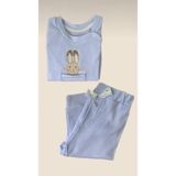 Uras Desing TAVŞANLI FİTİLLİ BEBEK TAKIMI PAMUK 3-6- / 18-24 AY BEBE MAVİSİ - Açık Mavi - 1,5 - 2 Yaş