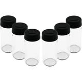 Uras S-00107 Kıtchen Boutıque ( 6pcs ) ( Cam & 225ML ) Baharatlık & Tuzluk ( Plastik Kapak ) - Renkli