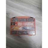 Uravas Store 1016 Parça Vida Seti – Havşa Başlı & Akıllı Vida, Dübel ve Pul Dahil, Profesyonel Organizer Kutulu Montaj Seti