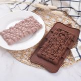 Uravas Store 106- Siliko World Silikon Çikolata Bar Kalıpları, Ev Yapımı Çikolata Protein ve Enerji Bar Kalıpları, Kahverengi