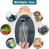 Uravas Store 1100 ml Fonksiyonlu Şeffaf Sprey Şişesi 1000ML Tetikli Sprey Bidonu Su Kabı, Berber Fısfısı Boş Şişe