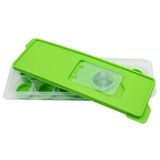 Uravas Store® 12Li Kapaklı Yapışmaz Silikon Tabanlı Plastik Küp Buz Kalıbı