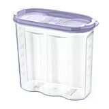 Uravas Store® 2 Kapaklı Ölçekli Erzak Kuru Gıda Saklama Kutusu Kabı - 1,7 Litre - Sa935
