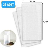 Uravas Store 26 Adet Pratik Kullan At Çay,bitki Çayı,filtre Kahve Demleme Poşeti Süzgeci BX40