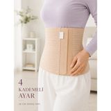 Uravas Store 26 cm Abdominal Korse Doğum Sonrası 4 Kademeli Ayarlanabilir Karın Bel Korsesi