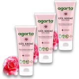 Uravas Store 3 Adet Doğal Cilt Nemlendirici Gül Kremi 75 ml