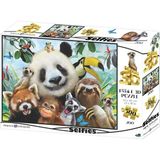 Uravas Store 3D - Hayvanat Bahçesi Selfie 500 Parça Yetişkin Puzzle