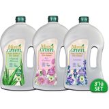 Uravas Store 3'lü Mom's Green Doğal Sertifikalı Sıvı Sabun Seti (Lavanta-Kır Çiçekleri-Aloevera) 3 Adet x 1500 ml