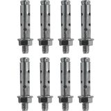 Uravas Store 8 Adet Saplamalı Gömlek Çelik Dübel M12X90 mm Raf Montaj Bağlantı Zemin Monte Tavan Asma Aparat