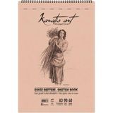 Uravas Store A3 Eskiz Defteri, 90 G/m² Ince Grenli Kağıt, 40 Yaprak Spiralli Sketchbook, Kurşun Kalem, Kömür ve Pastel Çizimler Için Uygun, Kolay Silinebilir, Perforeli Sayfalar, Profesyonel ve Öğrenci Kullanımı I