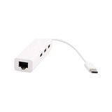 Uravas Store Alfais AL-4693 USB 3.1 Type C Hub Ethernet Çevirici Dönüştürücü Adaptör, 34 x 17 x 4.2 Cm, Usb/type-C