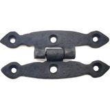 Uravas Store Antika Tarz Dekoratif Pirinç Dar Menteşe - 75X39 Mm, Oksit