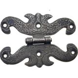 Uravas Store Antika Tarz Dekoratif Pirinç Kelebek Menteşe - 63X45 Mm, Oksit