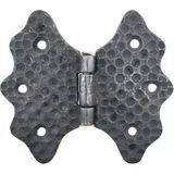 Uravas Store Antika Tarz Dekoratif Pirinç Kelebek Menteşe - 92 Mm, Oksit