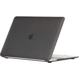 Uravas Store Apple Macbook Pro 13.3inç 2020 2021 A2338 A2251 A2289 ile Uyumlu Kılıf ile Uyumlu Kılıf Karbon Fiber Desenli Kapak Siyah