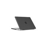 Uravas Store Apple Macbook Pro 14INÇ M3/m4/max A3112 A3185 A3401 A2918 A1992 ile Uyumlu Kılıf Kristal Ön Arka Şeffaf Kapak Siyah