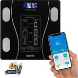 Uravas Store Asonic BS260 Dijital Bluetooth Baskül, 260X260 Mm, 180 kg Kapasitesi, Siyah