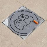 Uravas Store Ayıcık Desenli Gider Koku Önleyici Silikon Mat – Böcek ve Kötü Koku Engelleyici Lavabo Gider Kapağı (5047)