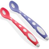 Uravas Store Babyjem Silikon Mama Kaşığı (Pembe / Mor)