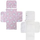 Uravas Store Baby'ness Çanta Boy Alt Değiştirme Bakım Seti, Sıvı Geçirmez, Leke Tutmaz, Aydede Desenli, Desenli, Pembe, 70X35CM