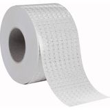 Uravas Store BADEM10 1 Metre Reflektörlü Reflektif Fosforlu Şerit Bant Reflekte Ikaz Bandı 10 cm Beyaz