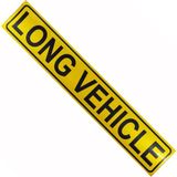 Uravas Store BADEM10 Long Vehichle Yazısı Reflektörlü Fosforlu Şerit Bant 9 cm x 50 cm