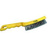 Uravas Store BADEM10 Plastik Saplı Telli Galvanizli Tel Fırça Kir Pas Temizleme Fırçası 27.5 cm
