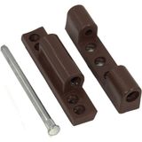 Uravas Store BADEM10 Pvc Pimapen Kapı Pencere Menteşesi Metal 100 mm Koyu Kahverengi